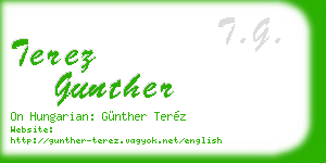 terez gunther business card