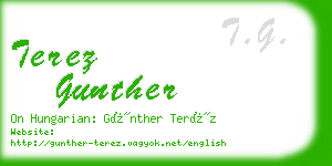 terez gunther business card